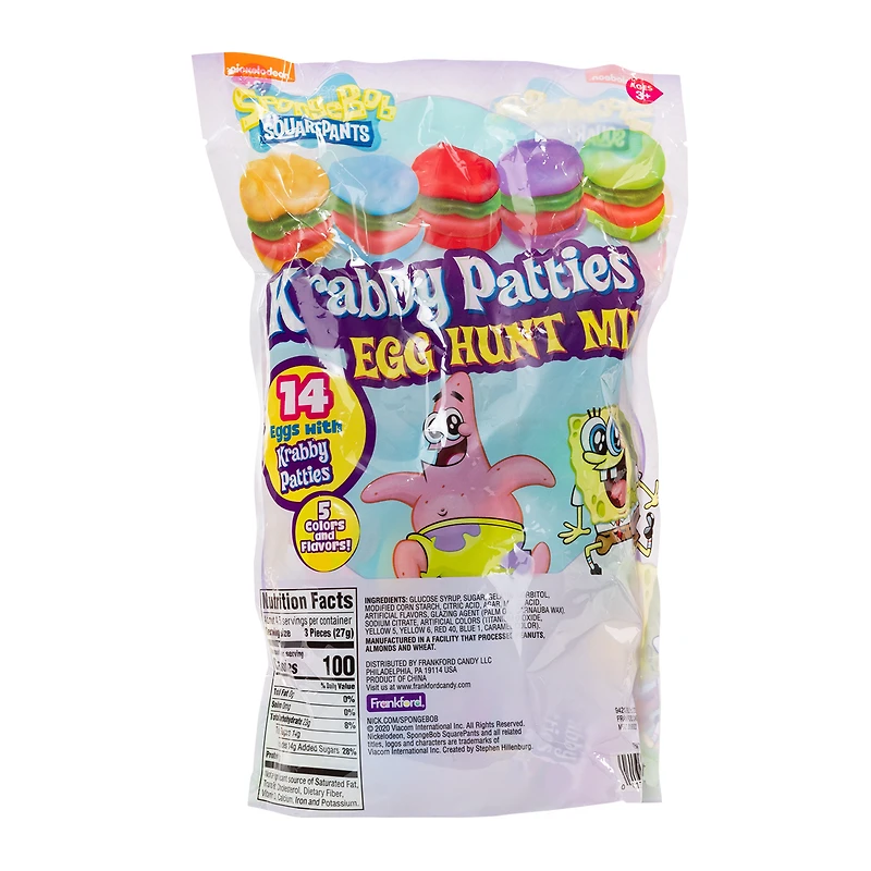 spongebob squarepants™ egg hunt krabby patties - 14 pre-filled eggs