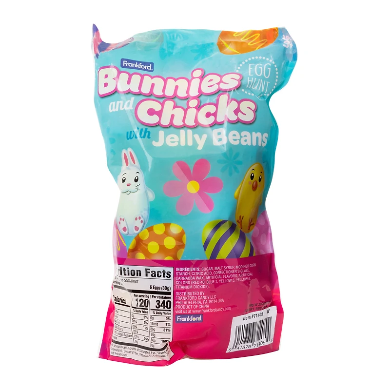 16-count bunnies & chicks easter eggs with candy