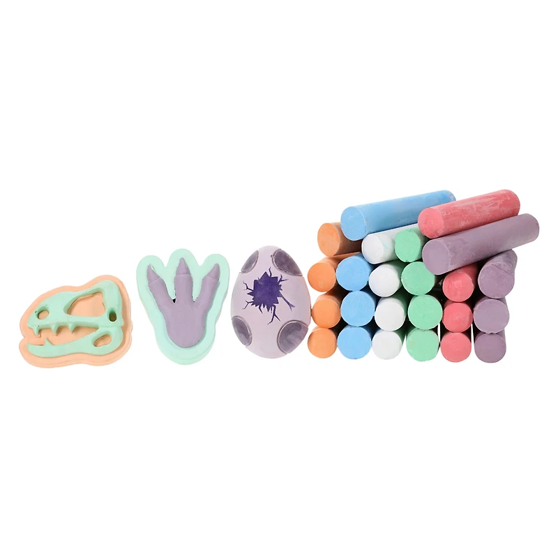 dinosaur chalk set 27-piece set