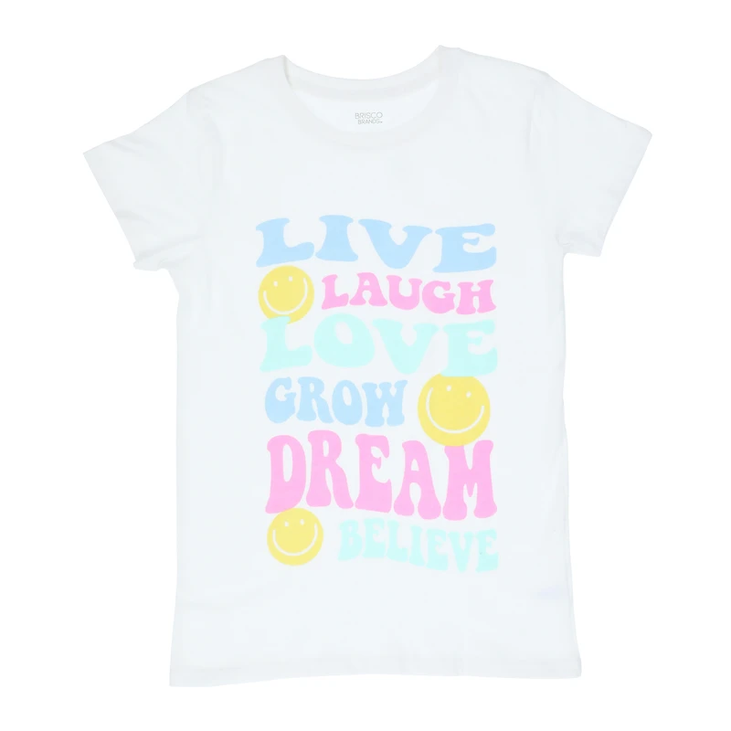 juniors 'live laugh love' graphic tee