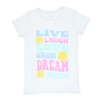 juniors 'live laugh love' graphic tee