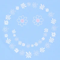 juniors cropped floral happy graphic tee