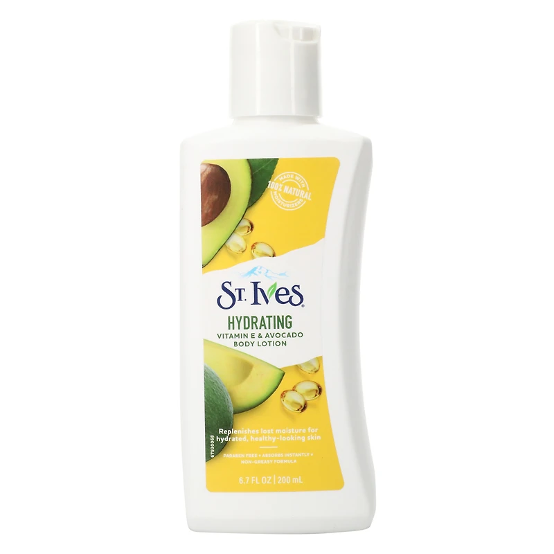 st. ives® hydrating vitamin E & avocado body lotion 6.7 fl.oz