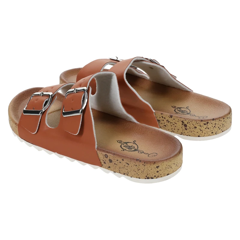 Ladies Double Buckle Sandals