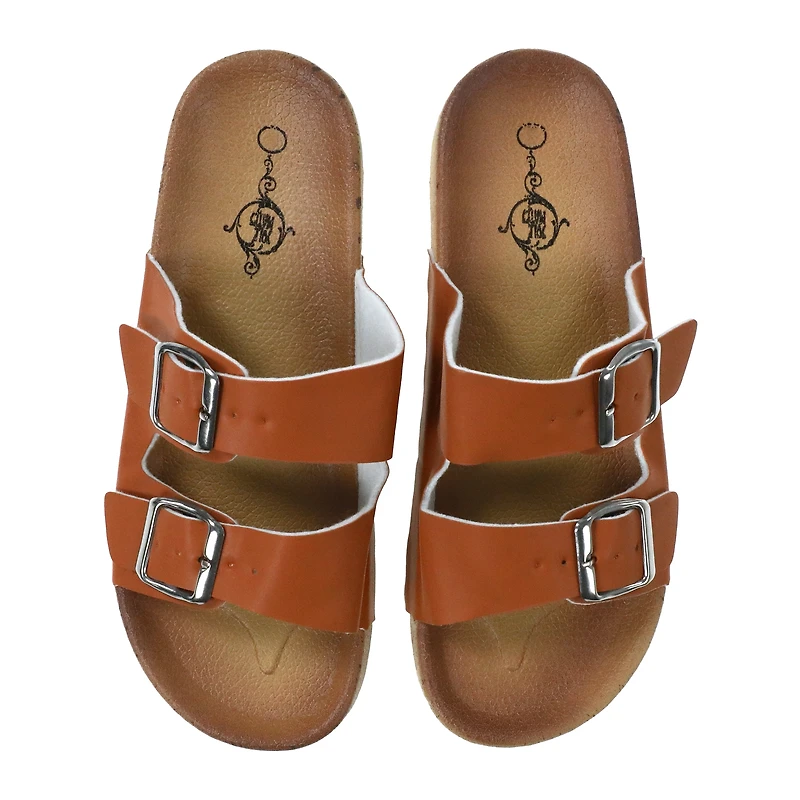 Ladies Double Buckle Sandals