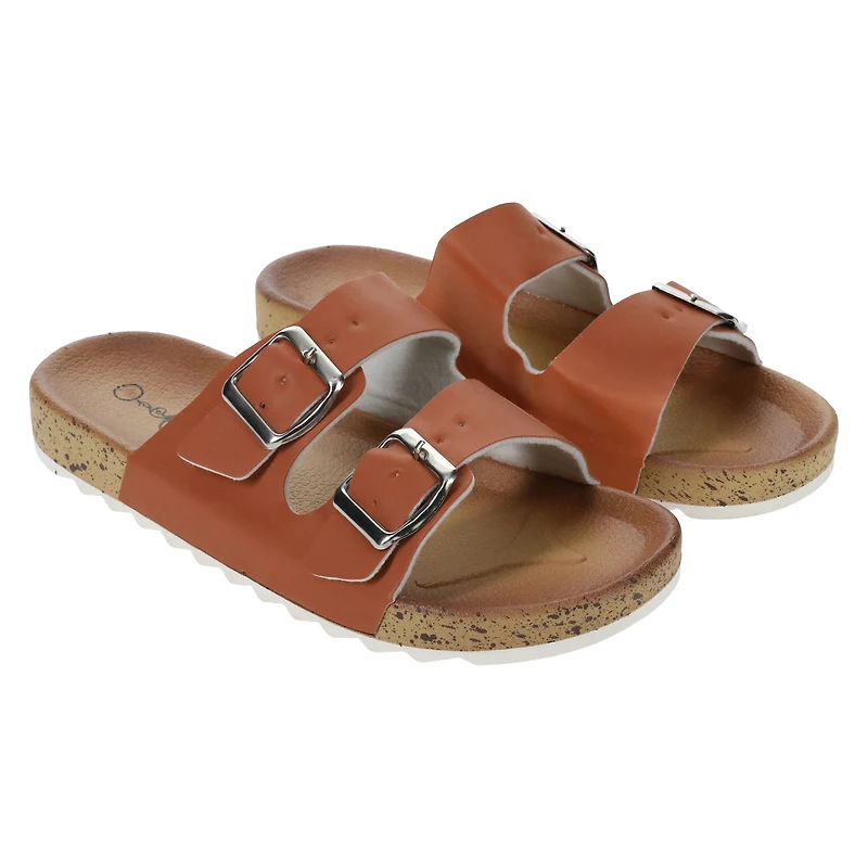 Ladies Double Buckle Sandals