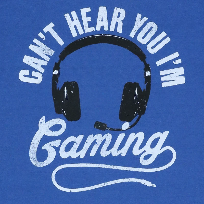 'can't hear you, I'm gaming' retro graphic tee