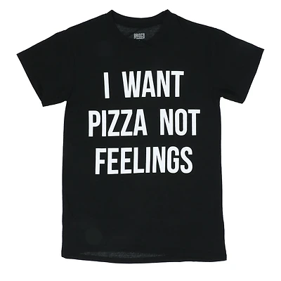 'I want pizza not feelings' graphic tee