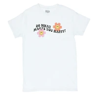 'do what makes you happy' graphic tee