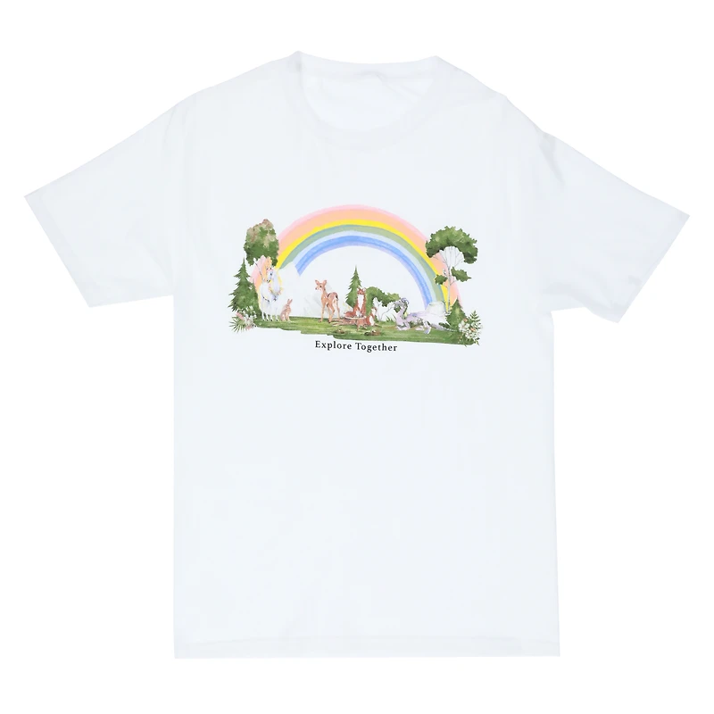 mystical nature 'explore together' graphic tee
