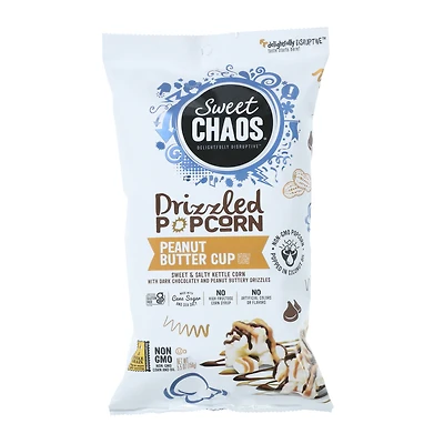sweet chaos® drizzled popcorn peanut butter cup 5.5oz