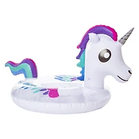 unicorn glitter inner tube pool float 34.5in