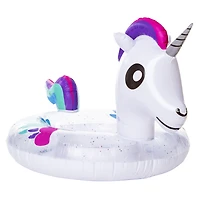 unicorn glitter inner tube pool float 34.5in