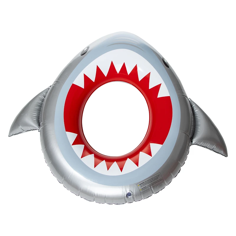 shark inflatable inner tube pool float 45.3in