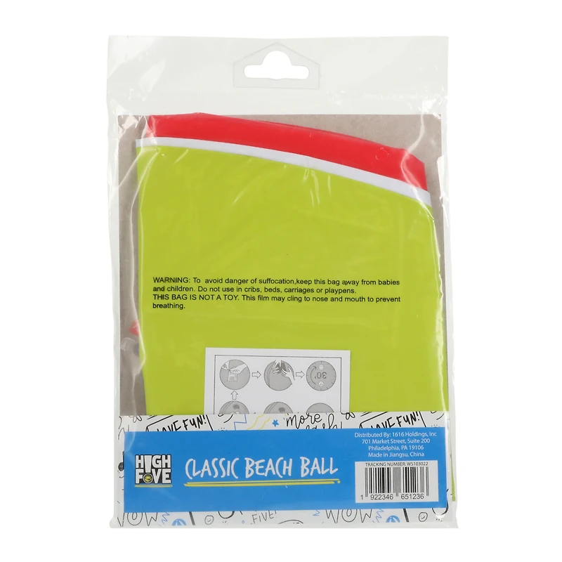classic inflatable beach ball 15in