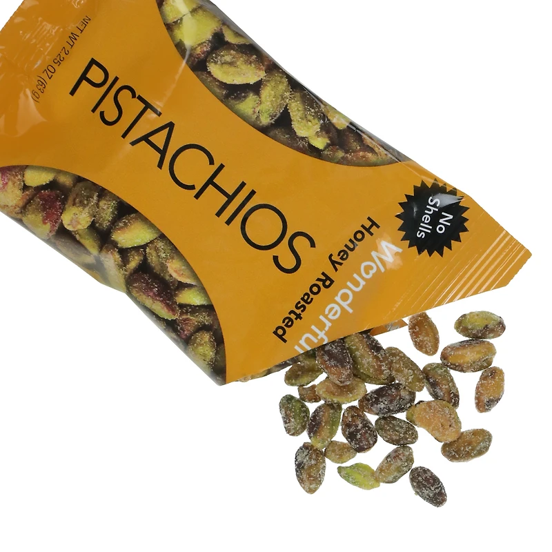 wonderful® honey roasted pistachios, no shells 2.25oz