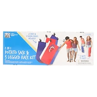 2-in-1 potato sack & 3-legged race kit