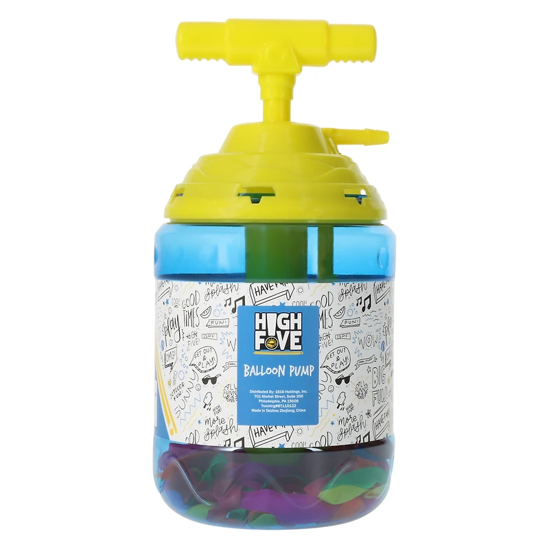 water balloon pump with balloons