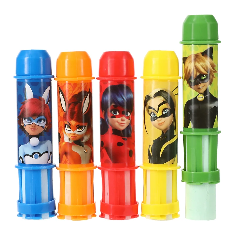 miraculous: tales of ladybug & cat noir™ jumbo chalk set with holders 10-piece