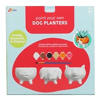 paint your own dog shaped planters set 3-count
