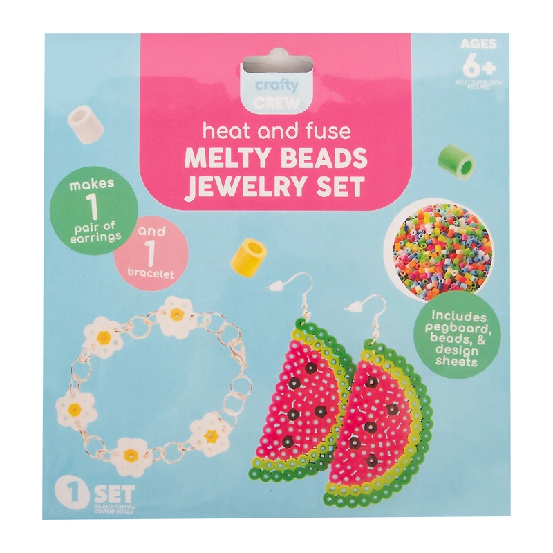heat & fuse melty beads jewelry set