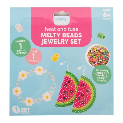 heat & fuse melty beads jewelry set