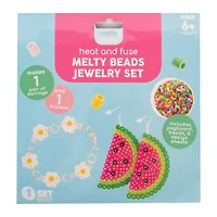 heat & fuse melty beads jewelry set