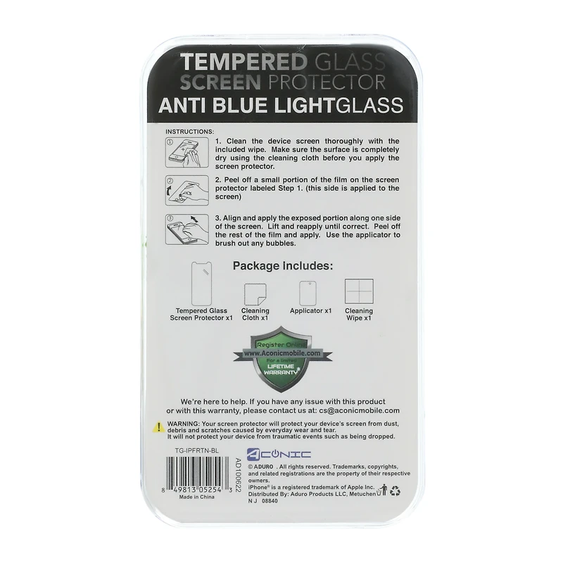 iPhone 14 Plus®/ 13 Pro Max® tempered glass blue light screen protector