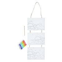 3 mini canvases paint set