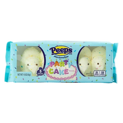 Party Cake Peeps® Marshmallow Chicks 5-Count