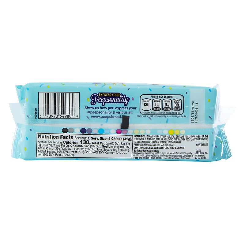 Party Cake Peeps® Marshmallow Chicks 5-Count