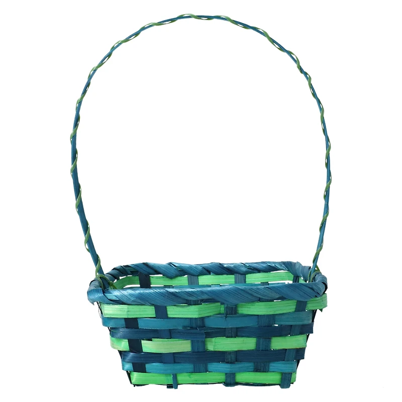 mini bamboo easter basket 7.8in