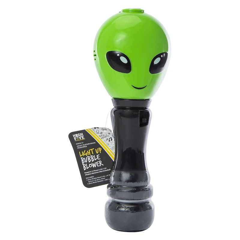 light up icon bubble wand & solution