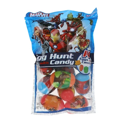 14-count Marvel egg hunt eggs with candy