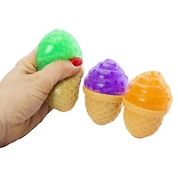 ice cream cones water bead squeeze toy 3-pack