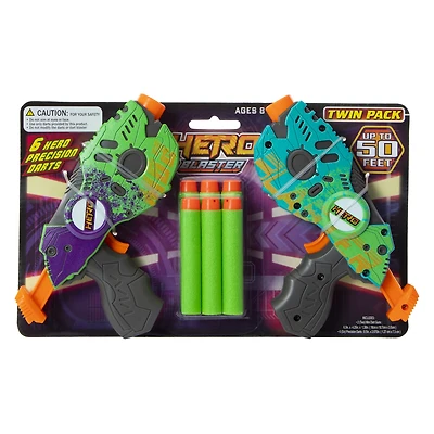 hero mini dart blaster 2-pack