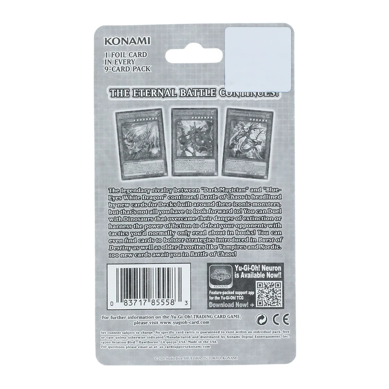 yu-gi-oh tcg: battle of chaos force 9-pack