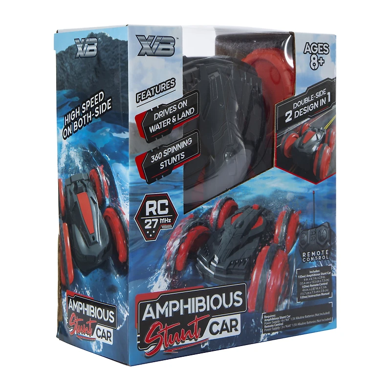 remote control amphibious stunt car
