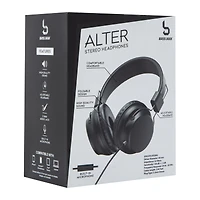 alter wired on-ear stereo headphones with mic