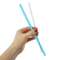 8-count reusable straws & straw cleaner