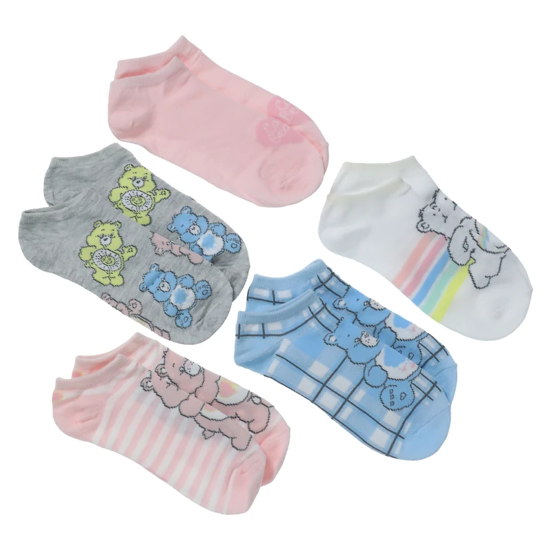 care bears™ ladies no-show socks 5-pack