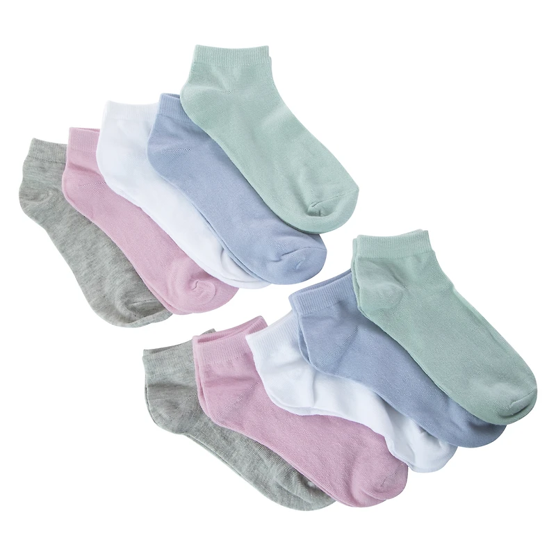 juniors ankle socks 10-pack - gray