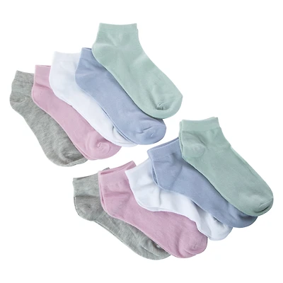 juniors ankle socks 10-pack - gray