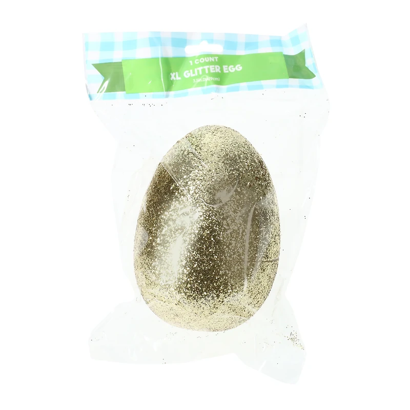 jumbo glitter fillable easter egg 6in