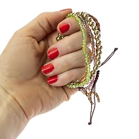 green lucky bracelet 5-pack