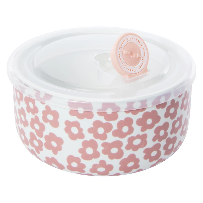 ceramic bowl with vented lid 22oz