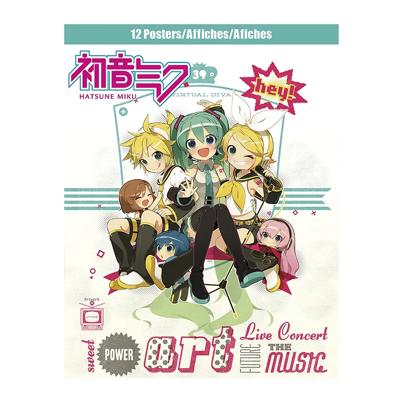 hatsune miku book of posters 12-pack