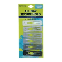 rectangle snap clips 6-count