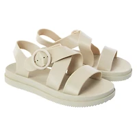 ladies black strappy sandals