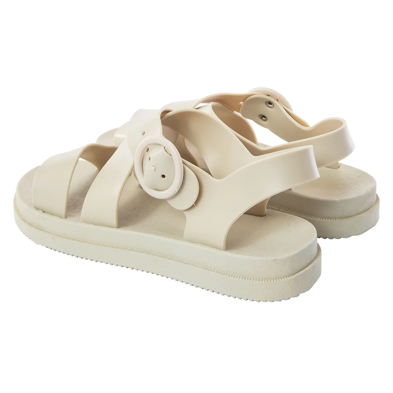 ladies black strappy sandals